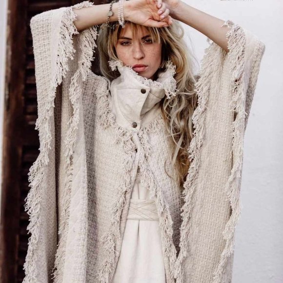 Handmade Jackets & Blazers - Chintamani Alchemi Poncho Coat - One Size